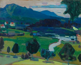 Murnau - View across Lake Staffelsee