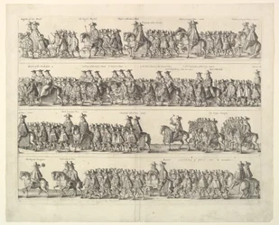 Coronation Procession of Charles II Through London, 1662.