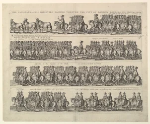 Coronation Procession of Charles II Through London, 1662.