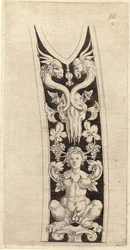 Design for a scabbard, from a drawing by Albrecht Durer