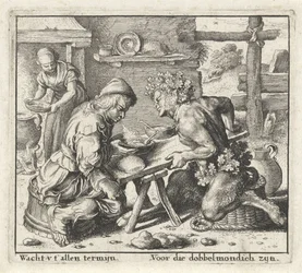 Fable of the Satyr and the Farmer (series title: Fables)