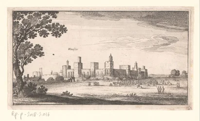 View of Windsor Castle (Landscapes and Cityscapes) (Amoenissimi Aliquot Locorum in Diversis Provincijs Iacetium Prospectus)