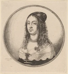Lady with Ribbons on Curls