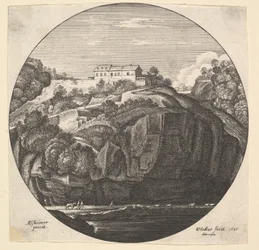 Landscape with a House on Cliffs
