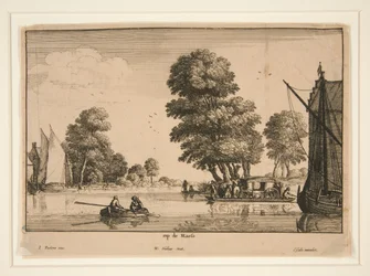 On the Meuse [River View]