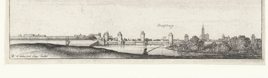 River Landscape with View of Strasbourg