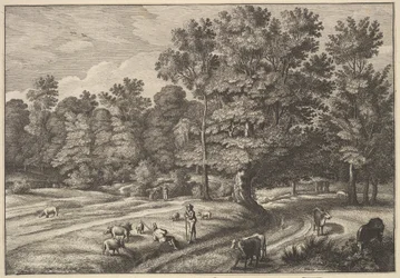 Shepherds in a Forest