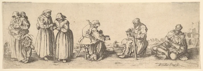 Six Men and Women Beggars