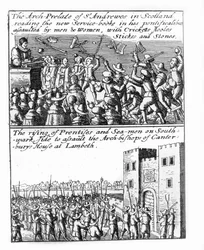 The Arch-Prelate of St Andrews Preaching in Scotland; Rising of Apprentices and Sailors at Lambeth Palace