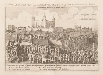 The True Manner of the Execution of Thomas Earl of Strafford, Lord Lieutenant of Ireland
