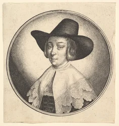 Woman with Broad Brimmed Hat