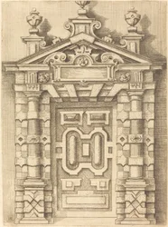 Pedimented Doorway