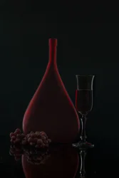 Elegant Red Wine Still Life