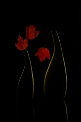 Glowing Autumn Vases