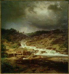W. Holmberg, The Kyrö Waterfall