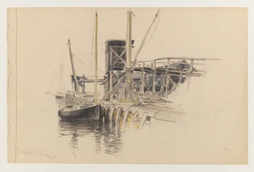 Sailboat Docked, Newport