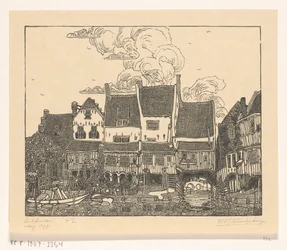 Houses at the Harbor of Enkhuizen