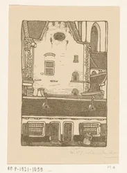 Houses Against the Sint-Bavokerk at the Oude Groenmarkt in Haarlem