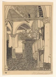 Interior of the Noorderkerk in Hoorn