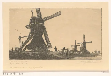 Windmills on the Vlist between Haastrecht and Schoonhoven