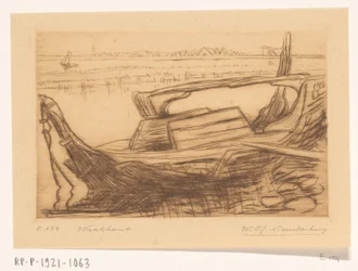 Wreck of a Botter in the Harbor of Monnickendam