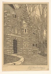 South Portal of the Grote or Sint-Nicolaaskerk in Edam