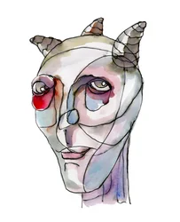 Abstract Horned Portrait