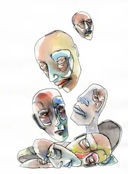 Abstract Human Heads
