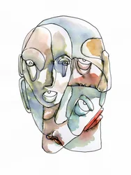 Fragmented Human Faces