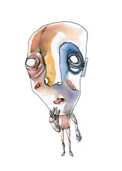 Thoughtful Abstract Figure