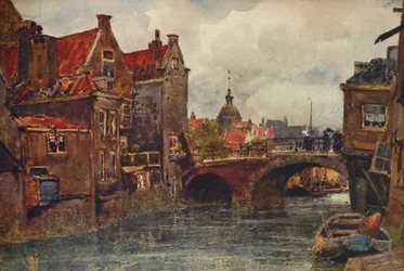 An Old Dutch Waterway, c1915