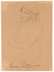 Seated Woman. Profile to the Left