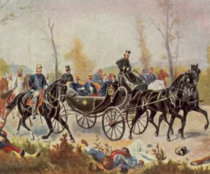 Emperor Napoleon is Escorted to the King by Bismarck, 2 September 1870