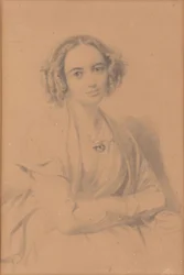 Portrait of the composer Fanny Hensel née Mendelssohn