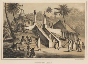 Buddhist Temple, Ceylon, 1855