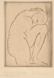 Bather with Her Head on Her Knee