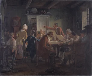 Collegium Politicum. From Ludvig Holberg’s The Political Tinker, Act I, Scene 2.