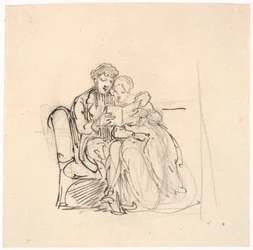 A Young Couple Reading a Letter