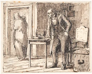 The Miser and the Poor Woman