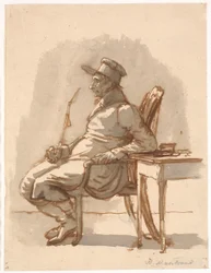 Man with Pipe and Cap (The Artist