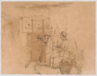 Riding Farmer on a Rearing Horse