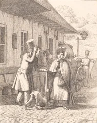 Scene Outside a Consumption Booth