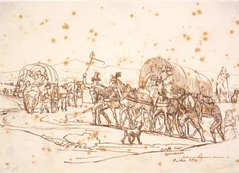 The Train through the Countryside to a Church Festival for "Madonna of Divine Love in Pentecost 39"