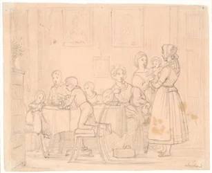 Draft for the Waagepetersen Family Portrait