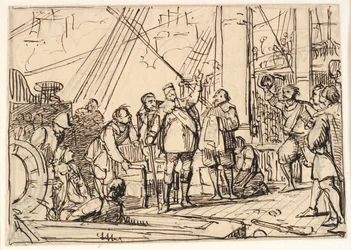 Draft for the Painting in Christian IV