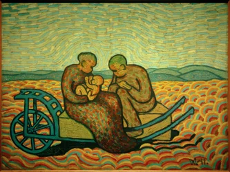 Family on the Cart
