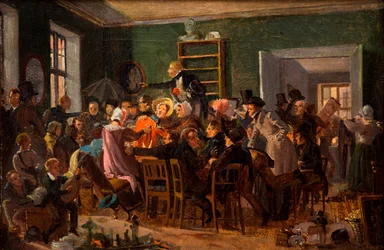 Scene from an auction, 1835