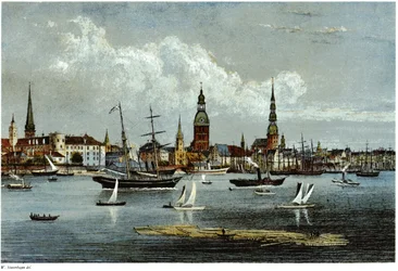 View of Riga, ca 1855