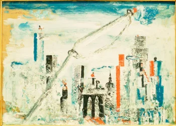 New York, Manhattan with Crane