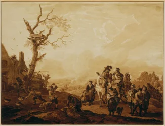 Plundering of a Village by Soldiers